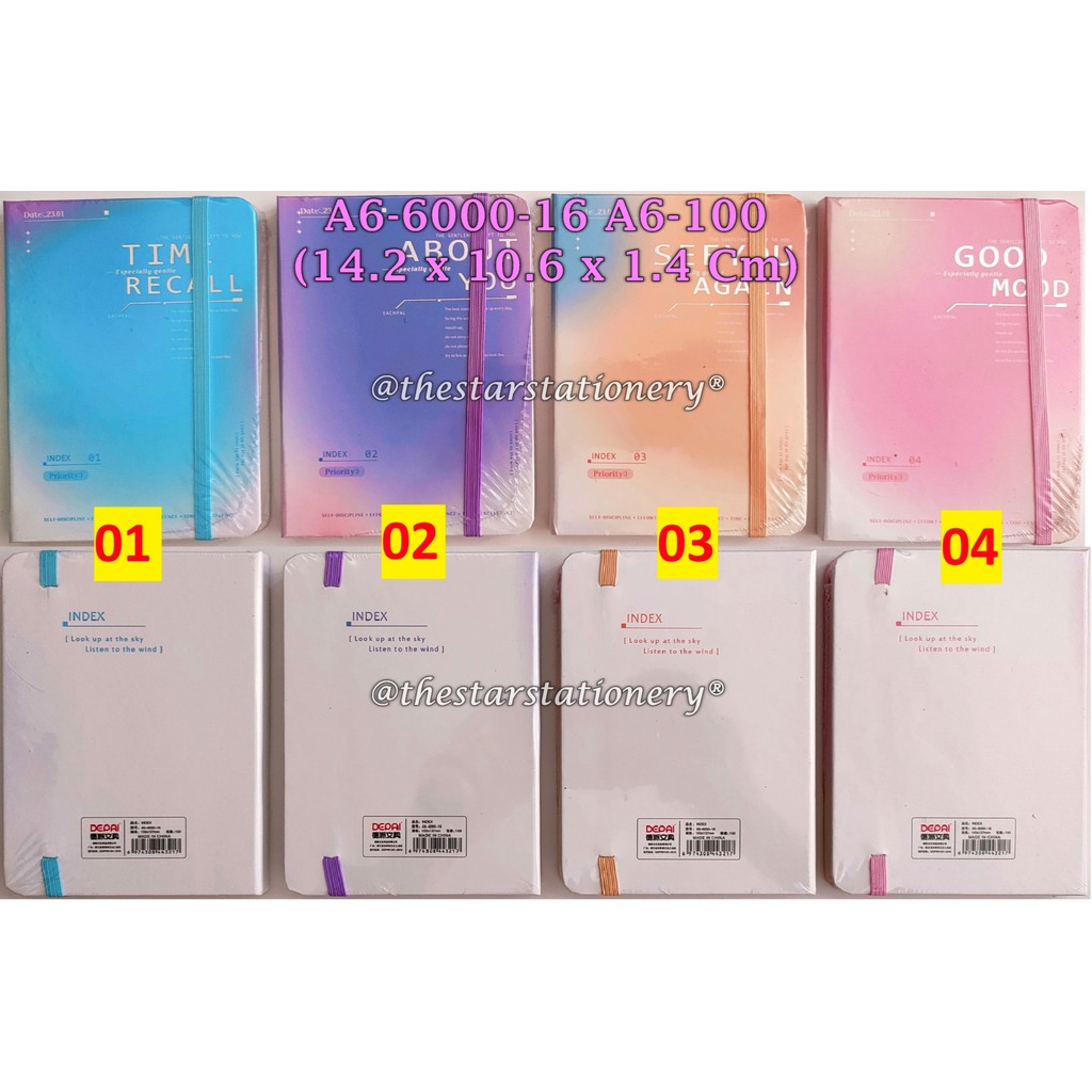 

(1 Biji) Buku Agenda Tali A6-6000-16 Hard Cover / Agenda Tali GXIMP A6 100 Lembar 14.2*10.6*1.4 Cm