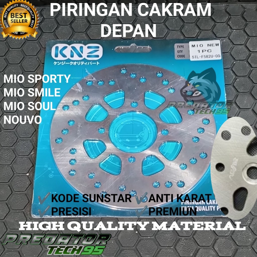 PIRINGAN CAKRAM DEPAN SUNSTAR ANTI KARAT MIO SPORTY SMILE SOUL NOUVO HIGH QUALITY