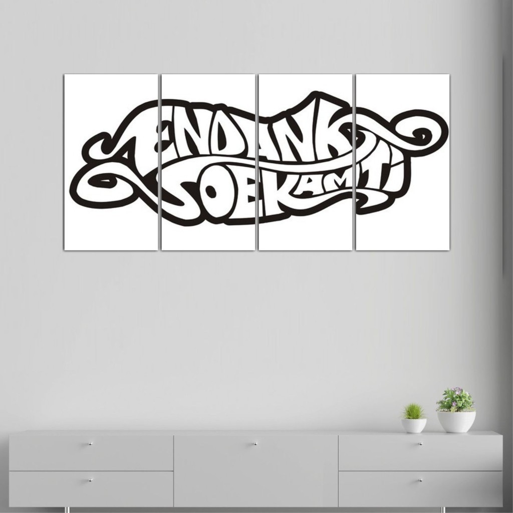 Poster dinding endang soekanti  1set - Hiasan dinding aesthetic - Poster kayu dekorasi hiasan dindin