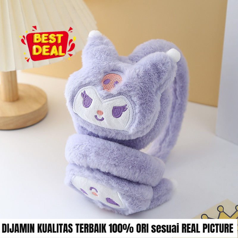 Earmuff Penutup Telinga Anak Bayi Dewasa Kuromi Anti Bising Tekanan Udara Untuk Tidur Pesawat