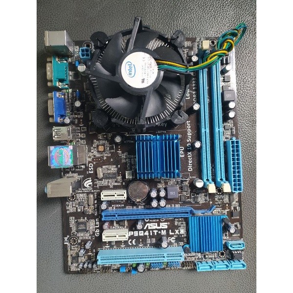 Mobo Asus Gigabyte G41 + dualcore +fan +backpanel