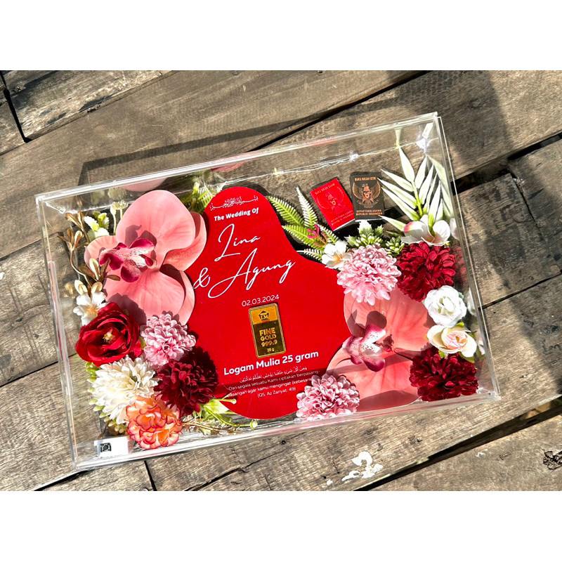 MAHAR UANG TERLARIS pernikahan akrilik / Mahar pernikahan akrilik transparan