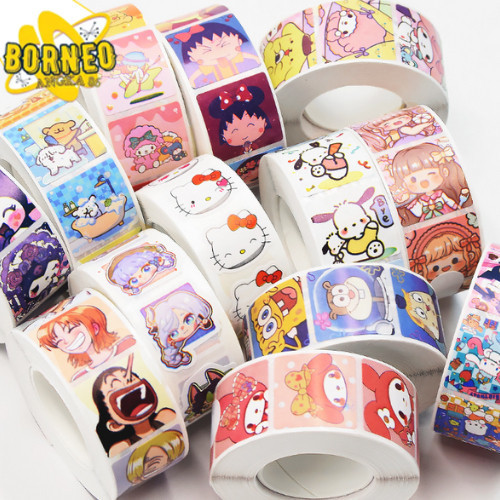 

(GROSIR DI CHAT) Sticker Lucu ThankYou Selamat Menikmati 500 PCS Tempel Ucapan TerimaKasih Stiker Jualan ST001