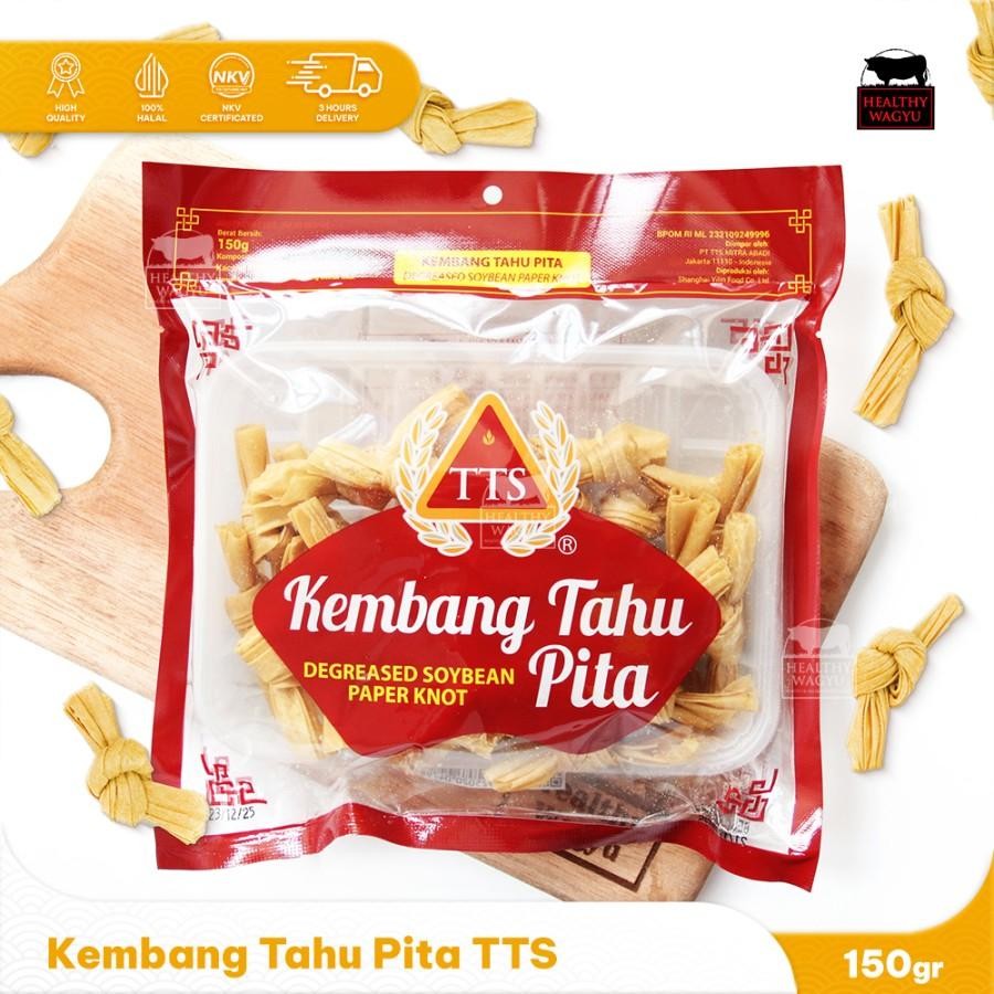 

Kembang Tahu Bentuk Pita Kering TTS Dried Soy Bean Paper Knot Healthy Wagyu