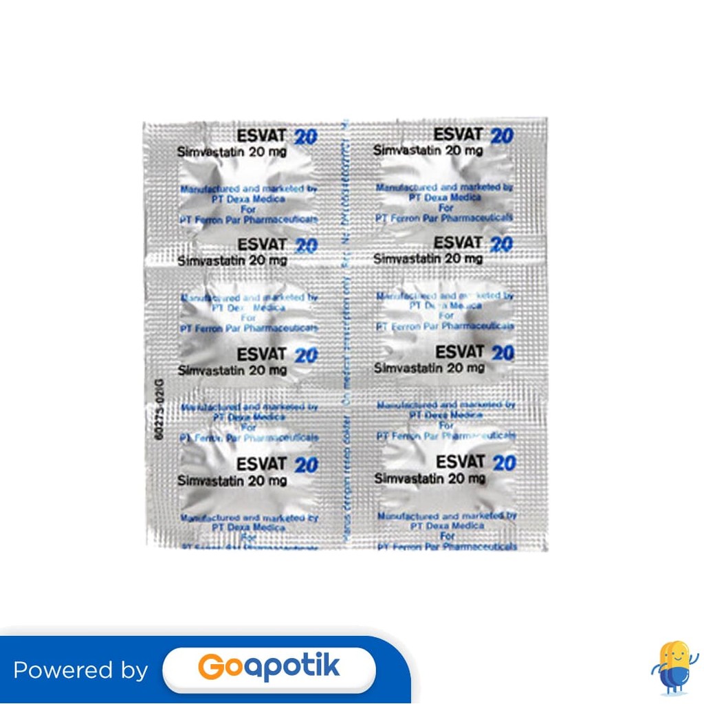 Esvat 20 Mg Strip 6 Tablet