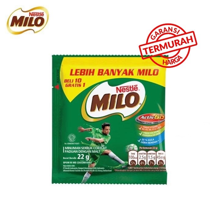

[Tokome23] COD Susu Coklat Milo Active-Go 22gr / Susu Bubuk SACHET