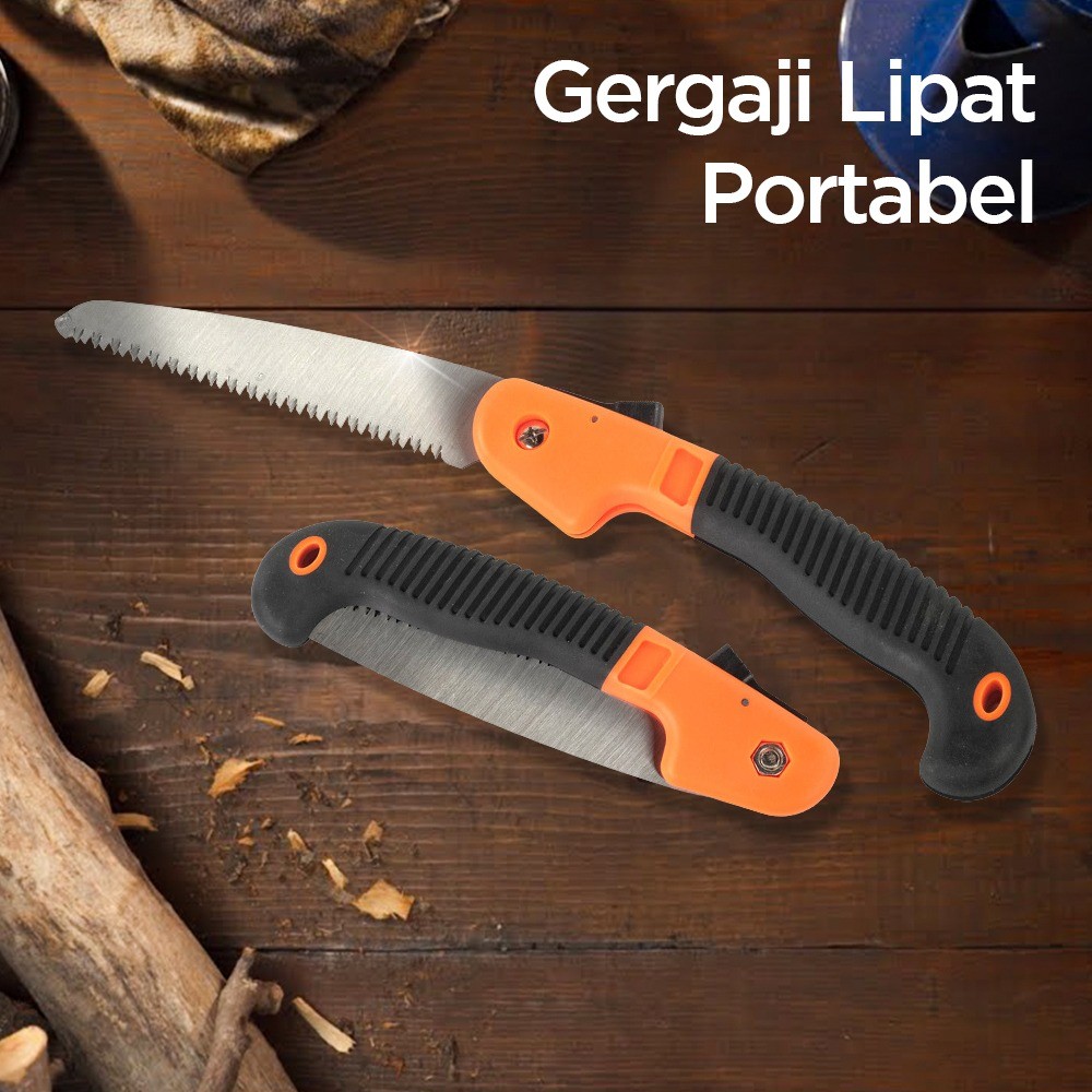 

Gergaji Lipat Portabel Folding Hand Saw 39cm
