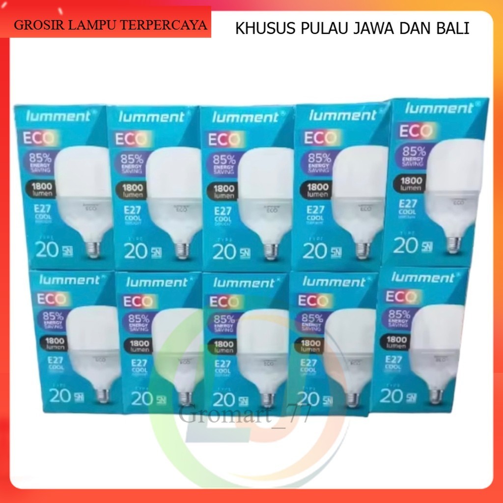 [LISTRIK] LAMPU ~ BOHLAMP LAMPU LED 20W LUMMENT ECO | | HARGA PAKET | LED MURAH | LAMPU MURAH 20W