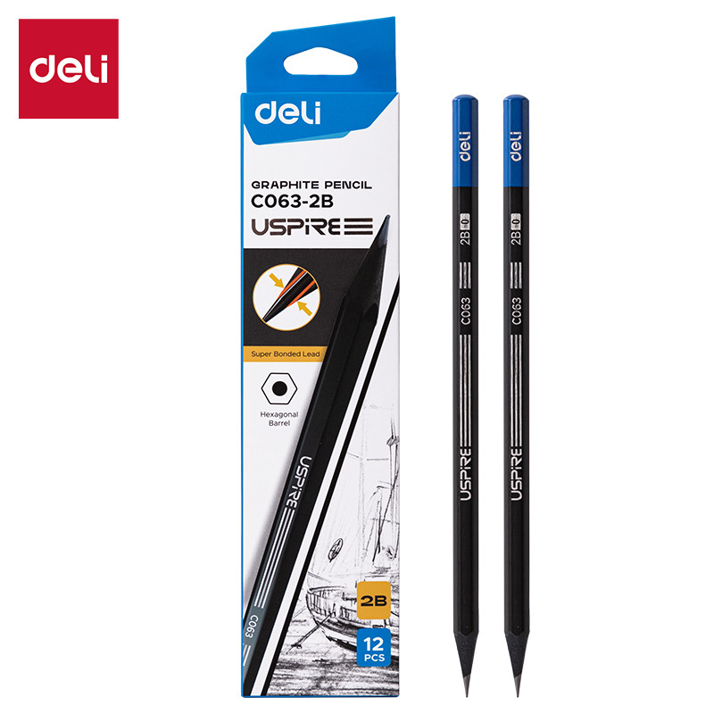 

Deli | Pensil Kayu (Graphite Pencil) 2B Uspire | C063-2B