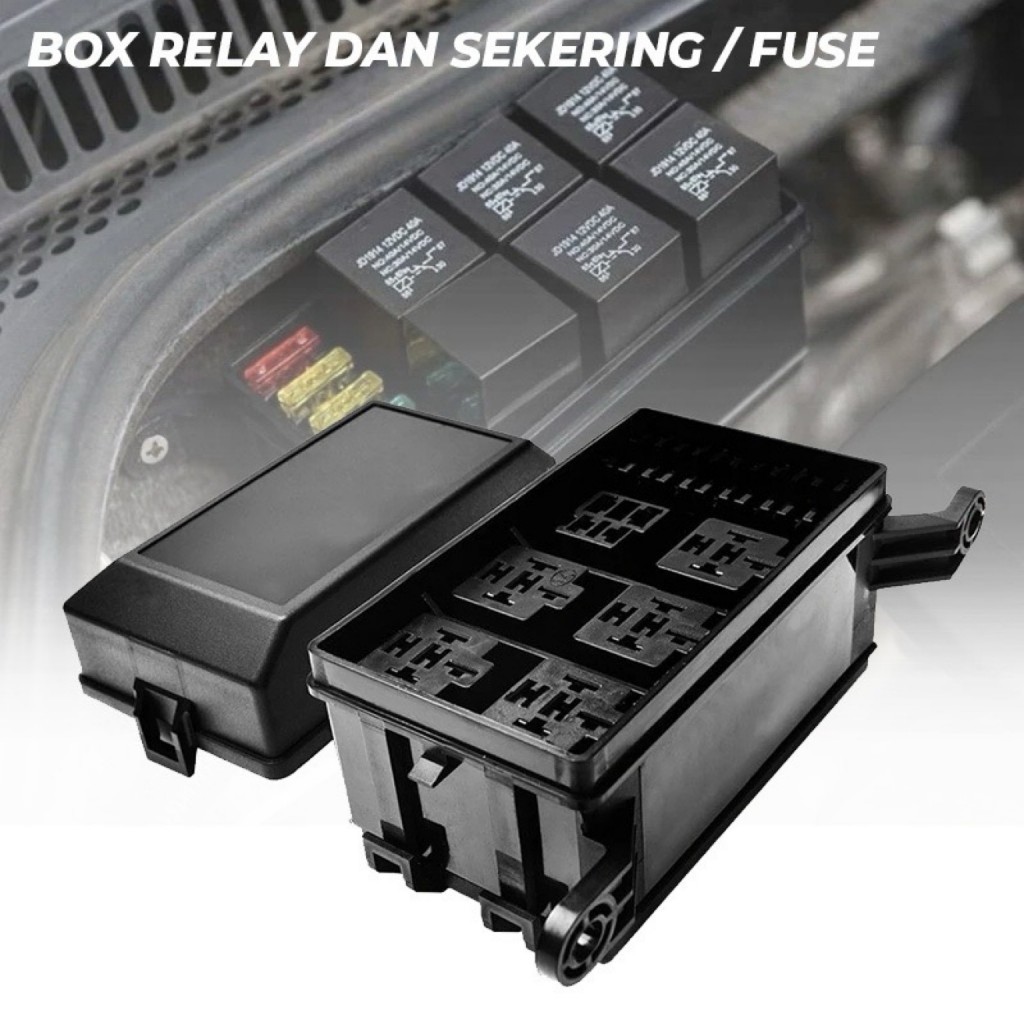 BOX RELAY DAN FUSE SUSUN 6 RELAY