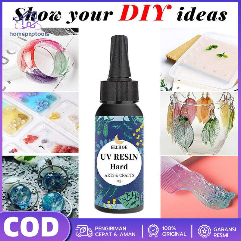 

60/100/200g Resin Ultra Violet / Resin Uv Bening / Lem Uv Resin Hard / Diy Resin Clear