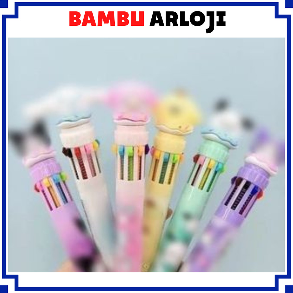 

BAJ Pena Mekanik Karakter Kartun Pulpen Kartun 10 Warna Lucu 3D DOLL Bolpen Gel Tinta Donat Animasi 10 Warna Alat Tulis Sekolah Anak Super Imut SS307