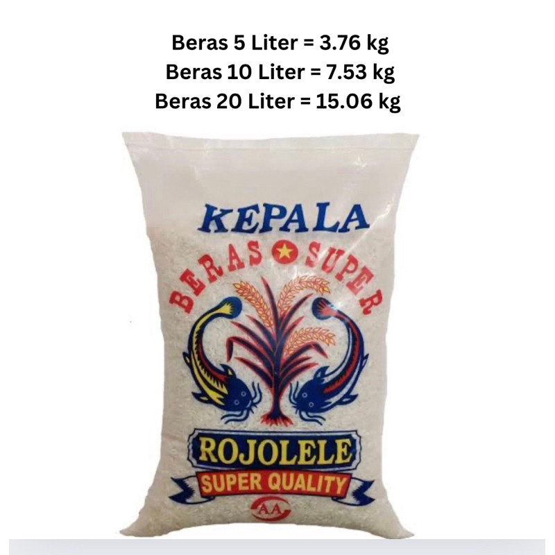 

Beras Rojolele 5 Kg 5 Liter 10 Kg 10 Liter 20 Kg 20 Liter 25 Liter Kualitas Medium dan Premium