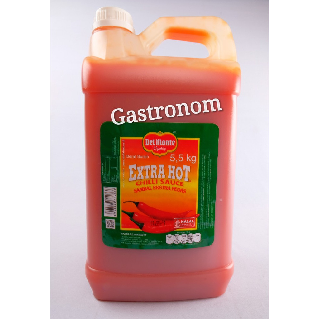 

Delmonte Extra Hot Chili Sauce/Delmonte Sambal Extra Pedas/galon 5,5Kg