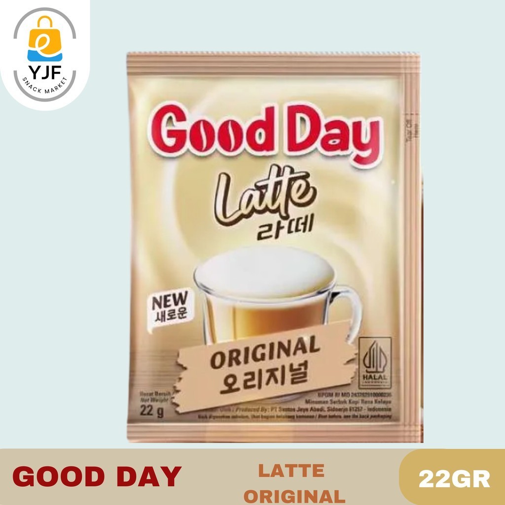 

Good Day Coffee 22g/1pc Rasa Latte Original Butterscotch / Coffee Instan Premix / Good Day