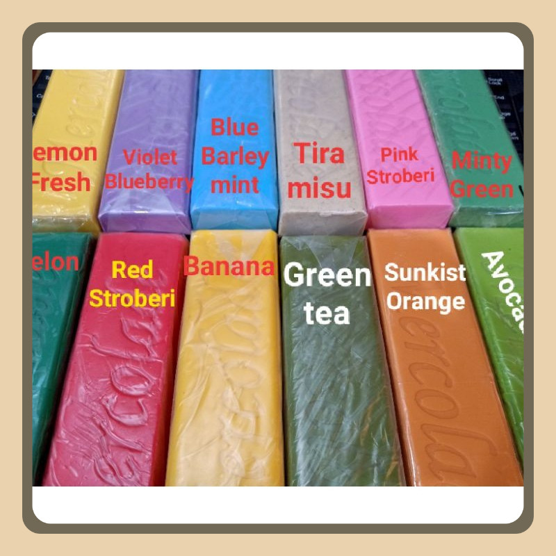

Mercolade Coklat Batang Warna Warni Coklat Rainbow Es Kul Kul