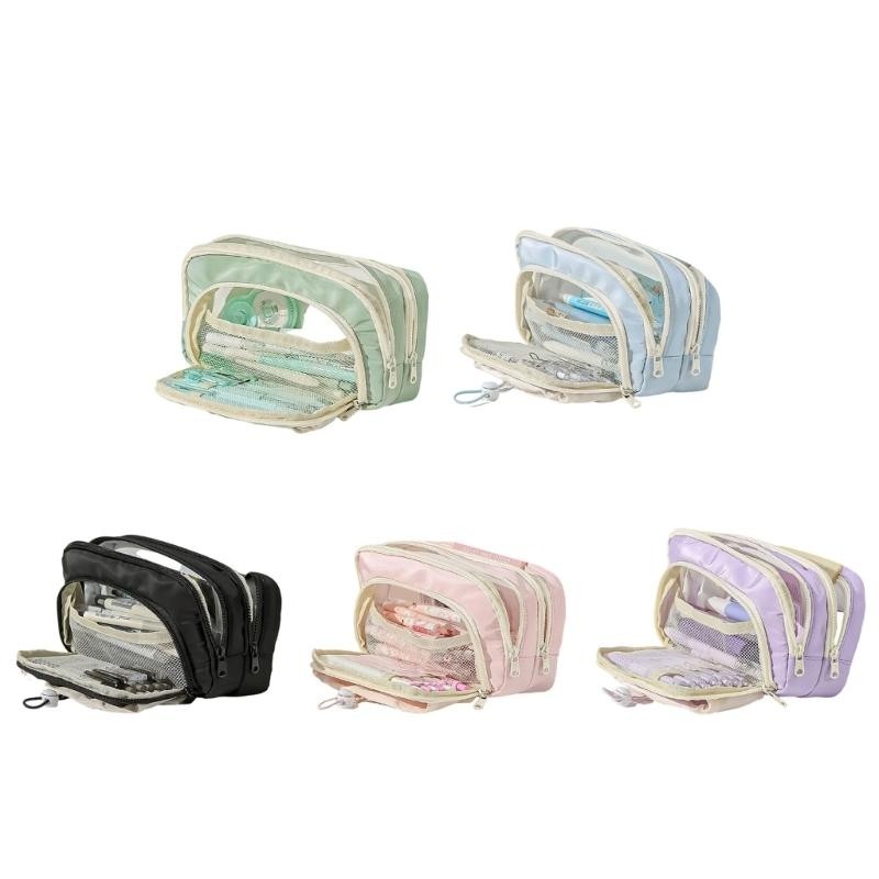 

H3CA Big Capacity Pencil Case High Capacity Pen Pencil Bag Art Supply Organizers Bag