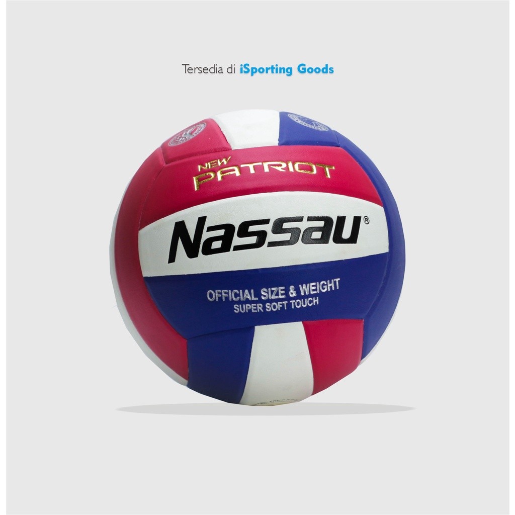 NASSAU BOLA VOLLY NASSAU NEW PATRIOT/VOLI NASSAU SIZE 5 ORIGINAL 100%