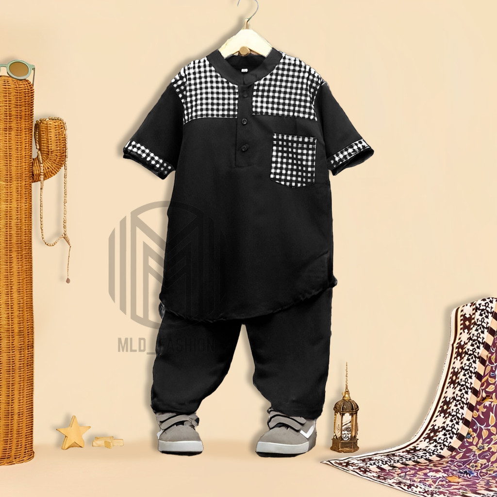 MLD_FASHION | Setelan Anak Laki-laki Aiman (Estimasi 6 bulan - 6 tahun)