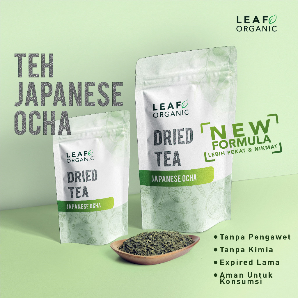 

Terlaris Teh Hijau Premium Japanese Ocha LEAF ORGANIC Green Tea Sencha Dried Tea Murni Organik