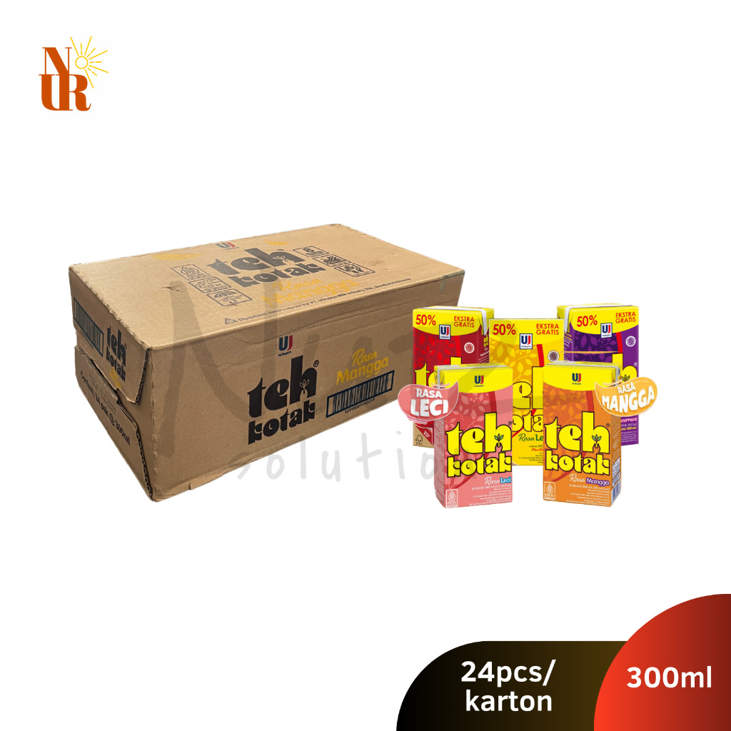 

Teh Kotak Rasa 300ml x 24pcs [Karton] / Minuman Teh Dalam Kemasan Berbagai Rasa