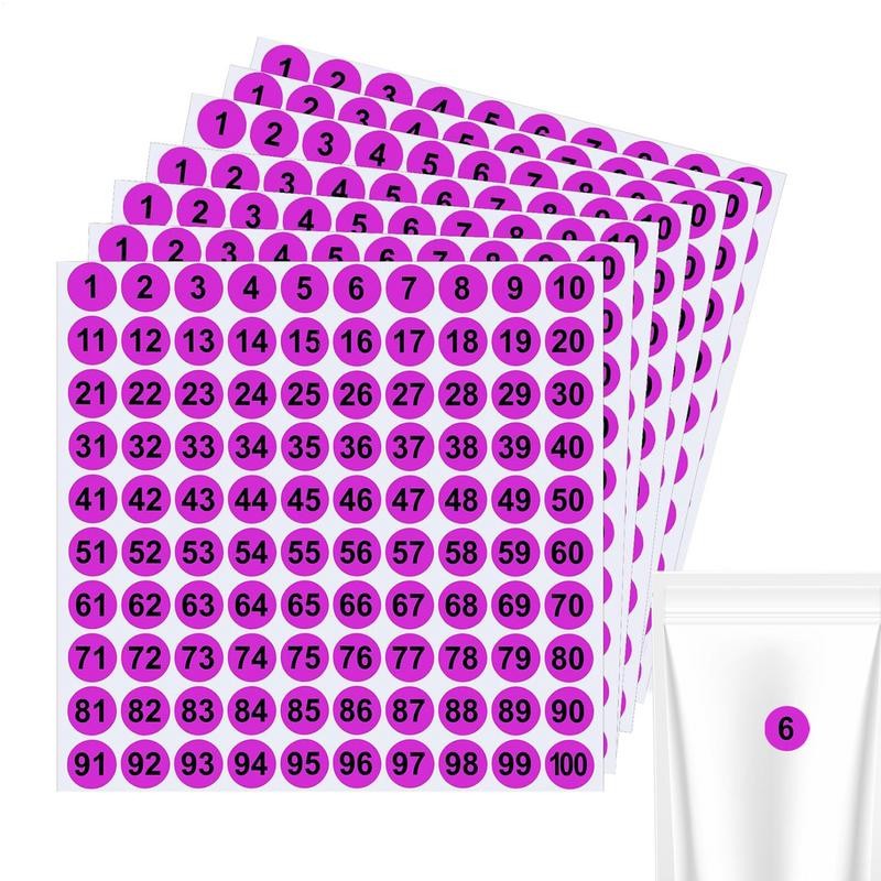 

Number Labels 7X Consecutive Small Number Label 1 Inch Round Adhesive Decal 1 To 100 For Outdoor Indoor Locker Storage Toolbox