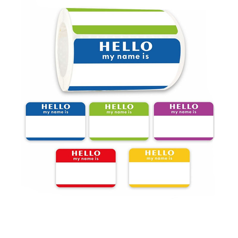 

300 pcs/Roll Cartoon Name Tag Colorful Label Sticker Name Sticker