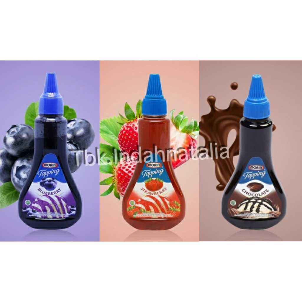 

Morin Selai Topping 310gr ALL Varian / Morin Topping Sauce ( Rasa Chocolate / Strawberry / Blueberry )