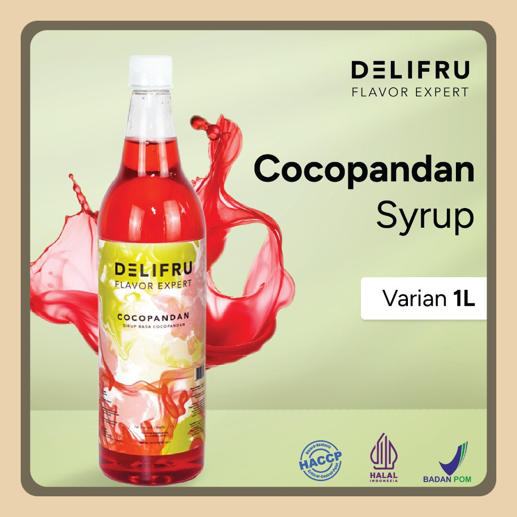 

Syrup Cocopandan Delifru 1 Liter - Sirup Pandan Kelapa Premium