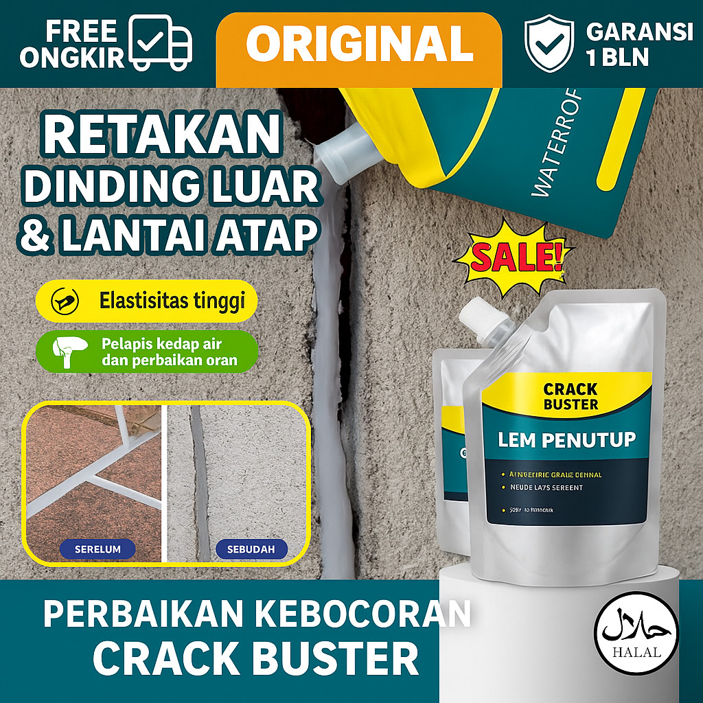 【COD/Cepat Kering】​​ Lem Reparasi Rumah Serbaguna/Lem Tembok Super Transparan Anti Bocor Dan Rembes/