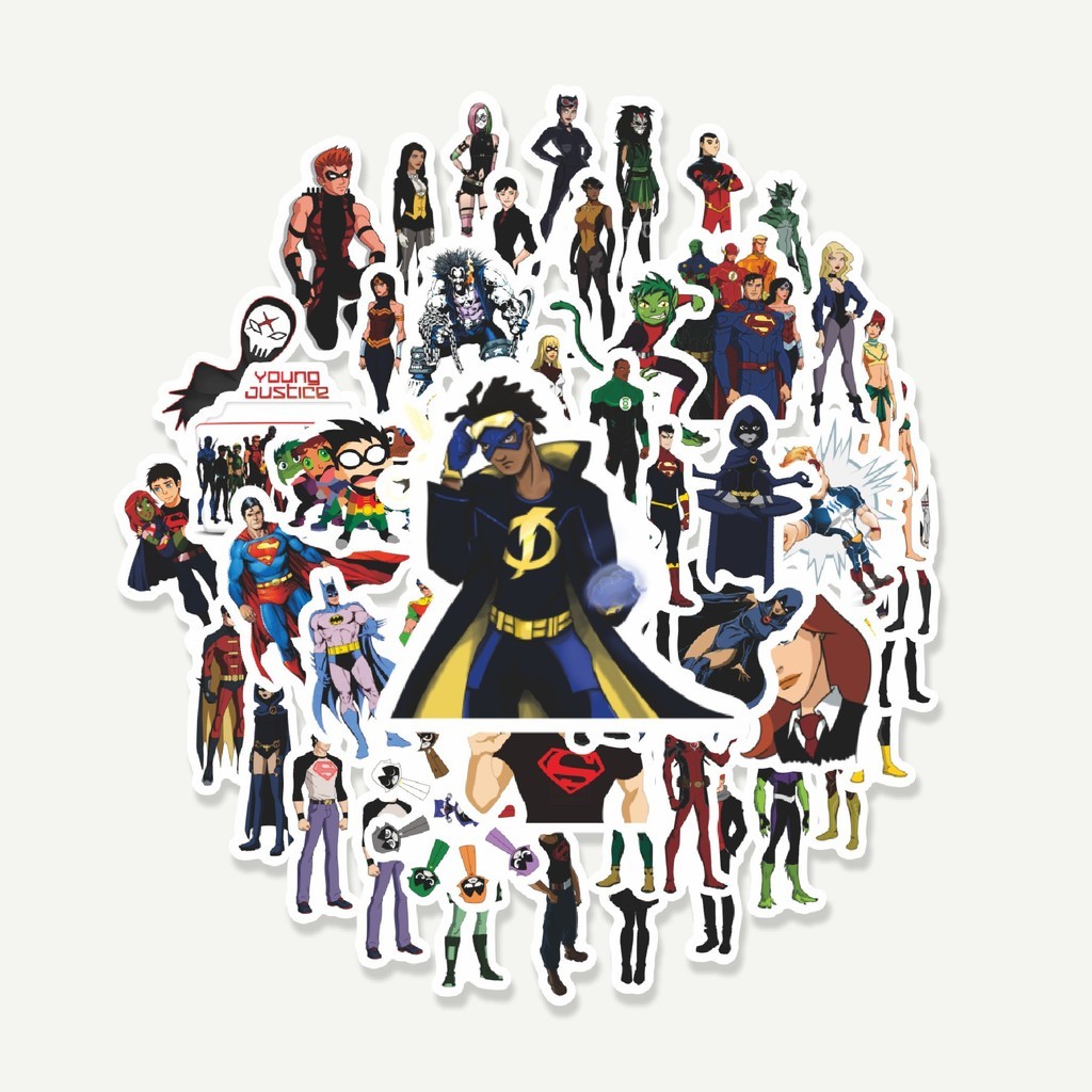 

Sticker Pack Sticker Kartun Young Justice Sticker | Sticker TUMBLR | Stiker LAPTOP KOPER HELM