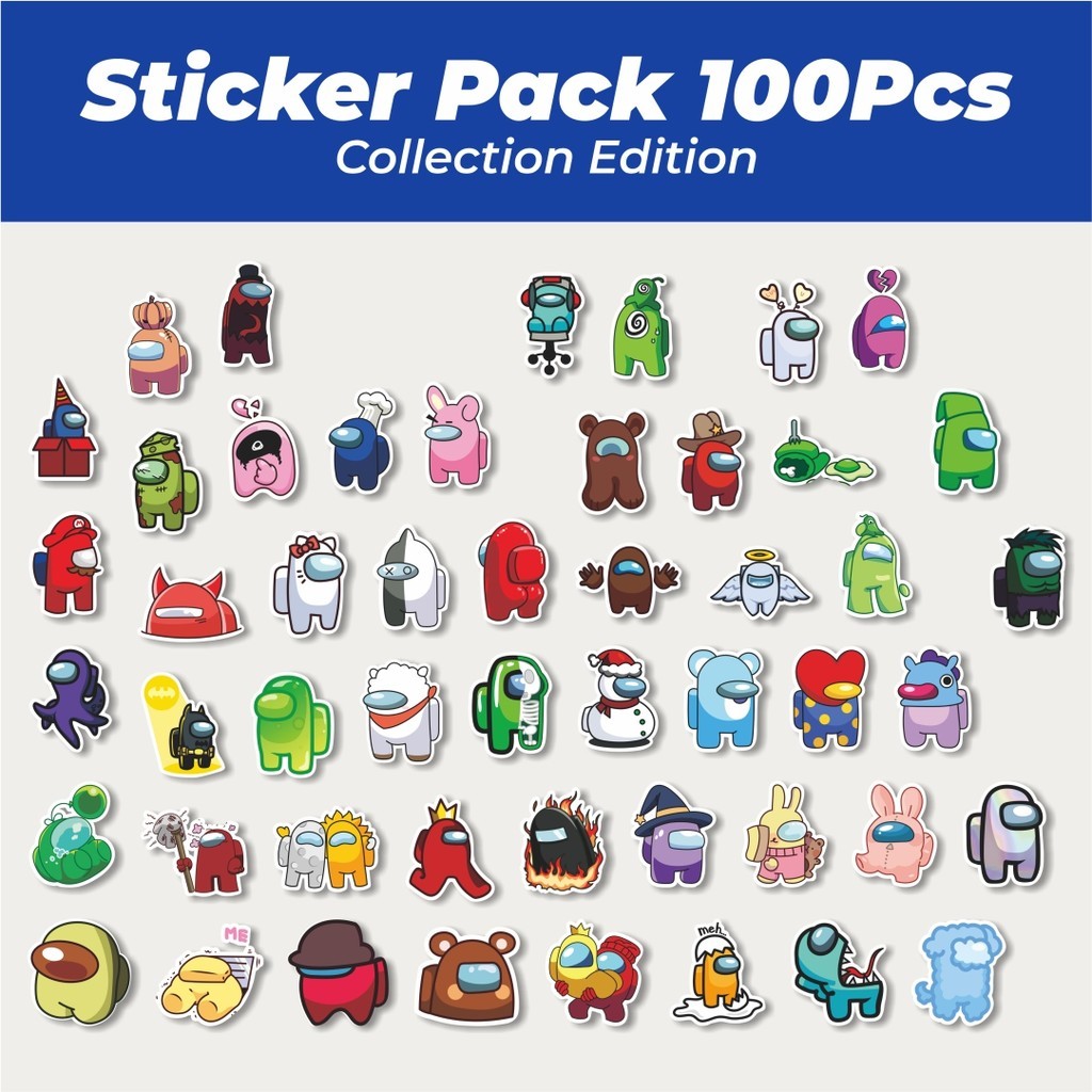 

Hot Stiker Kartun Game Among Us Lucu Anti Air Stikers Berperekat Waterproof Sticker Decal Buat Motor Helm Buku Journal Koper Casing HP Laptop Botol Minum