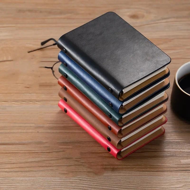 

Mini A7 Notebook Cover Memo Pad Pocket Rings Planner Binder Loose Leaf Diary Travelers Notebooks and Journals Notebook PU Cover