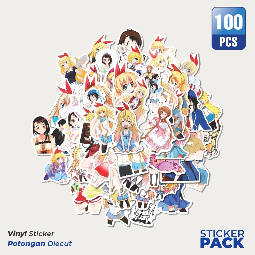 

Stiker Vinyl Stiker Anime Nisekoi Sticker Waterproof Aesthetic- Untuk Laptop, Motor, dan Helm - Paper Stationery Pack