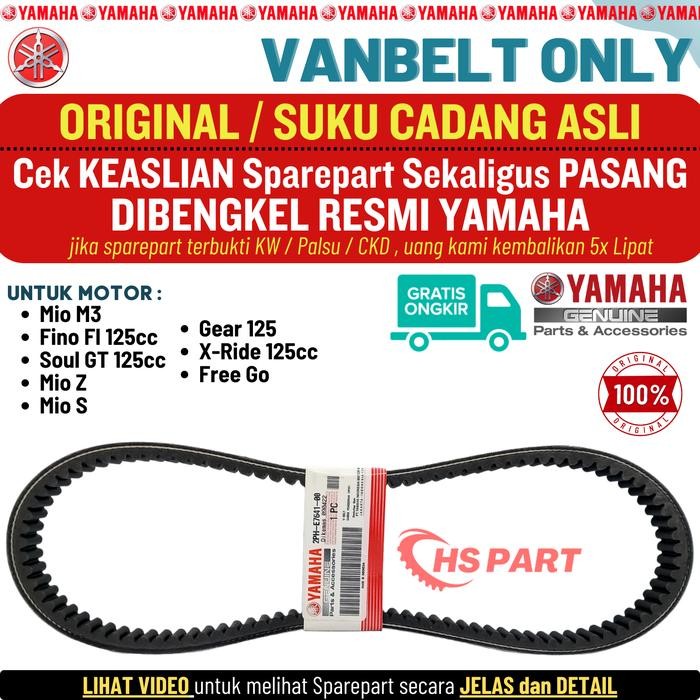 Vanbelt Mio M3 125 Original , Vanbelt Fino 125 Original , Vanbelt Mio Soul GT 125 Original , Vanbelt