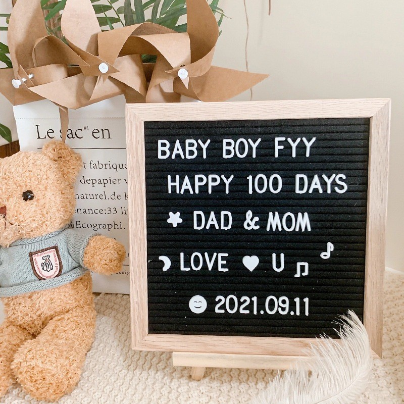 

Papan Nama Bayi / Felt Letter Board Set / Papan Huruf Letter Board / Letter Board / Sudah Termasuk Huruf / Papan Nama Huruf