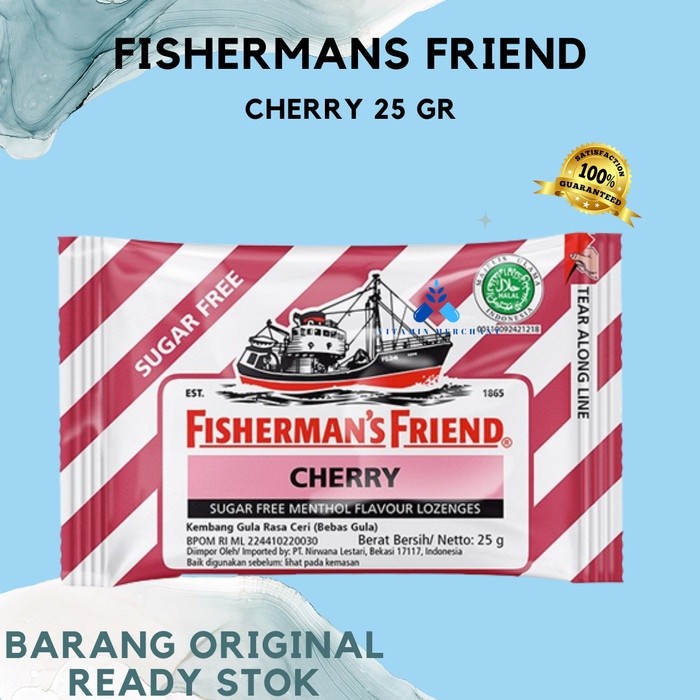 

FISHERMANS FRIEND SUGAR FREE CHERRY 25 GR - PERMEN - vm2