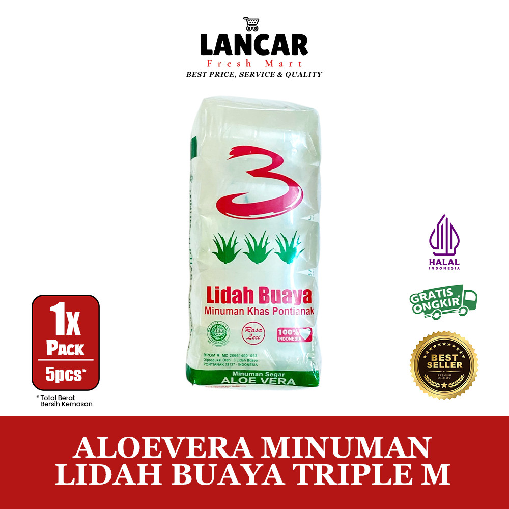 

ALOEVERA MINUMAN LIDAH BUAYA TRIPLE M ISI 5 PCS
