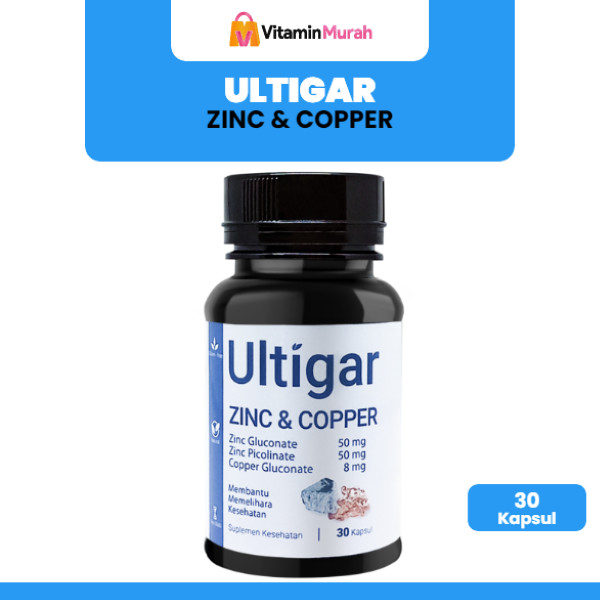 ULTIGAR ZINC & COPPER ISI 30 KAPSUL - SUPLEMEN KESEHATAN