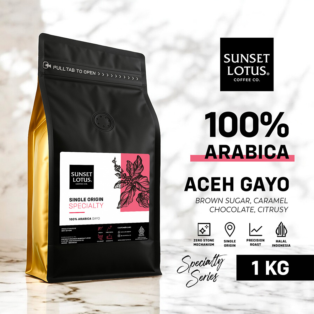 

Sunset Lotus Biji Kopi Full Arabika Gayo Specialty 1 Kg