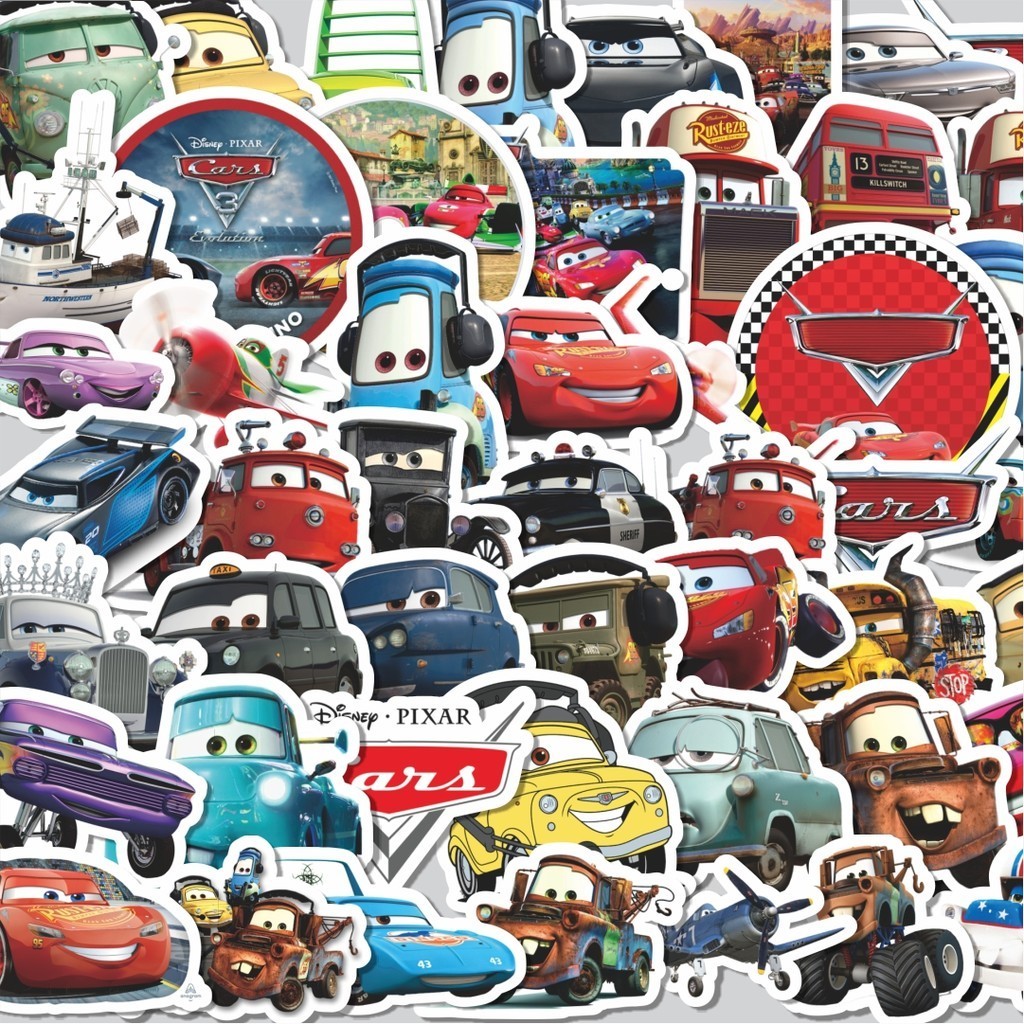 

Stiker Cutting Pack Stiker Kartun Cars [Mobil] Isi 100Pcs Series Aesthetic Lucu Keren Untuk Koper Bahan Vynil