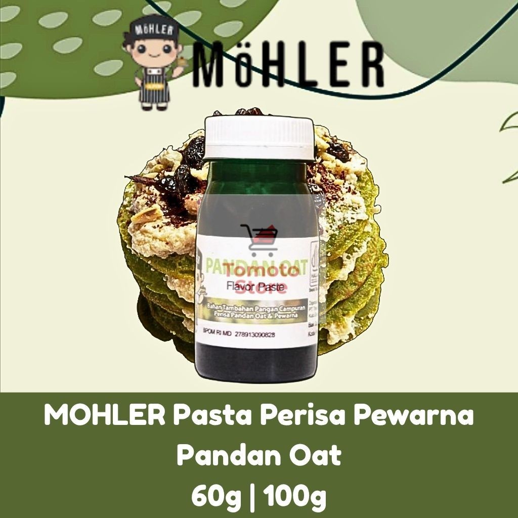 

✨ TOMOTOSTORE ✨ MOHLER Pasta Perisa Pewarna Pandan Oat