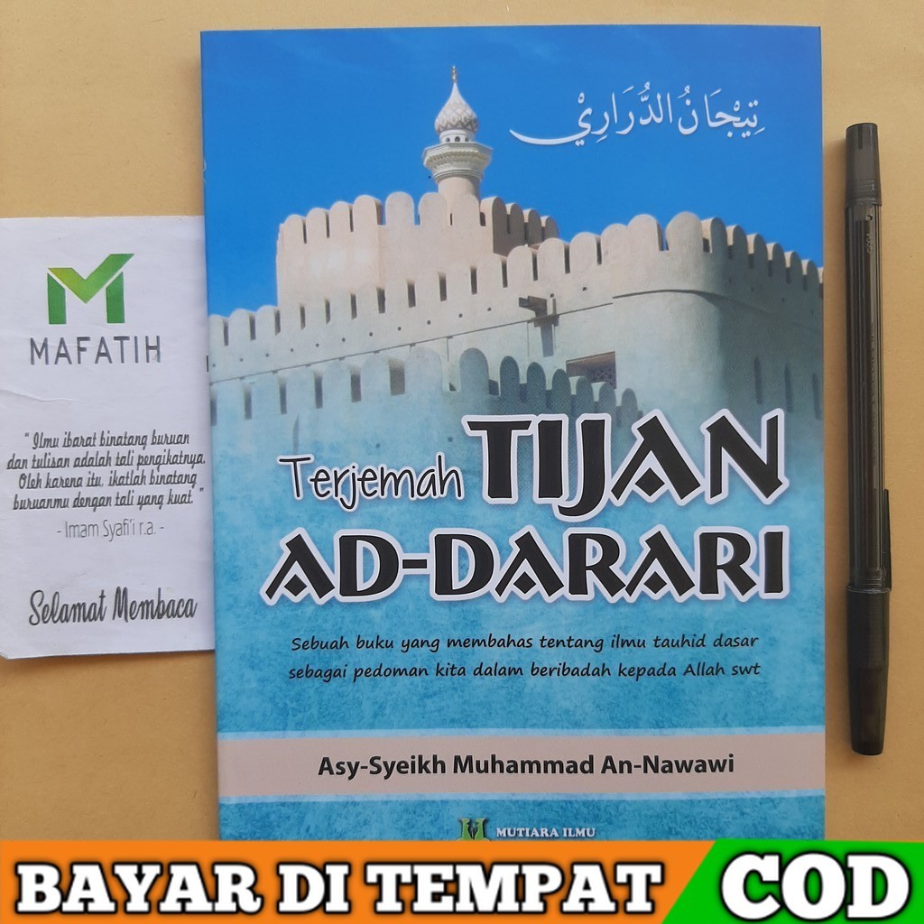 ORIGINAL Buku Terjemah Kitab Tijan Ad-Darari Syeikh Imam An-Nawawi (Mutiara Ilmu) Ilmu Tauhid Dasar 
