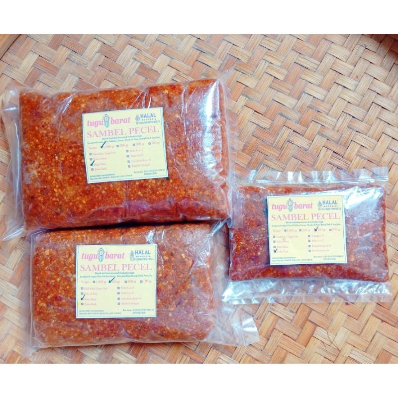 

H __(( 1 kg Sambel Pecel Madiun sangrai merk TUGU BARAT ___(((