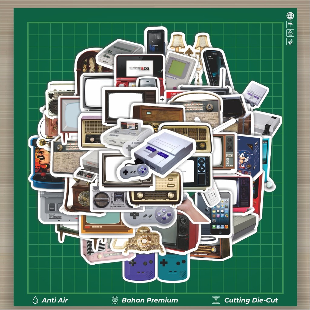 

HOT 50 PCS STIKER Stiker Aesthetic Retro Stiker Fashion Cars Decal Dingin Kartu Album Custom Vinyl Anti Air- Sticker Aesthetic Buku Journal Koper Casing HP Tablet Laptop Helm Motor Botol Minum