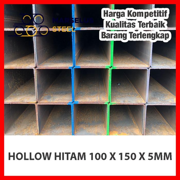 Besi Hollow 100x150 Tebal 5mm - 6 meter - Berkualitas FULL