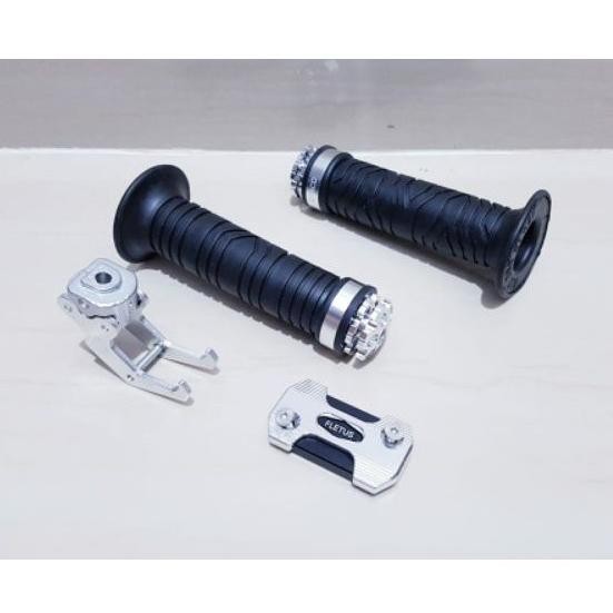 PAKET 3 ITEM/VARIASI AKSESORIS MOTOR BEAT/BEAT STREET/BEAT NEW DELUXE - Silver