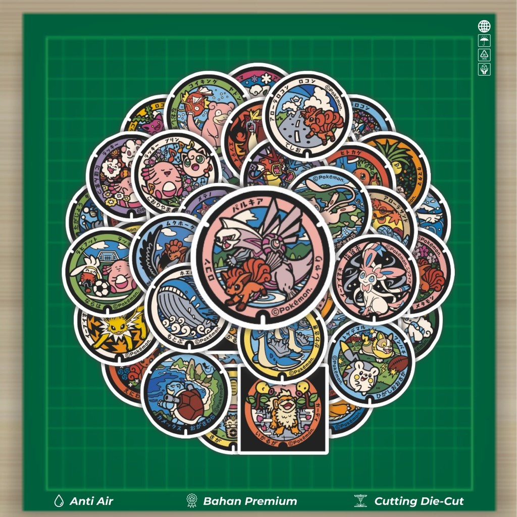 

HOT 50 PCS STIKER Stiker Pokemon Newst Stiker Fashion Cars Decal Dingin Kartu Album Custom Vinyl Anti Air- Sticker Aesthetic Buku Journal Koper Casing HP Tablet Laptop Helm Motor Botol Minum