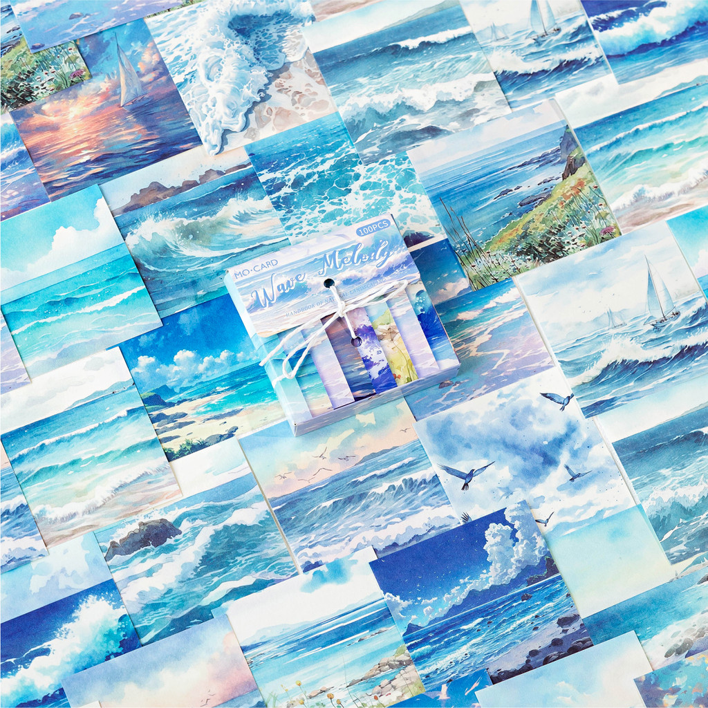 

100 Pcs Natural Scenery Material Paper Junk Journal Planner Scrapbooking Vintage Decorative Collage DIY Craft Art Paper