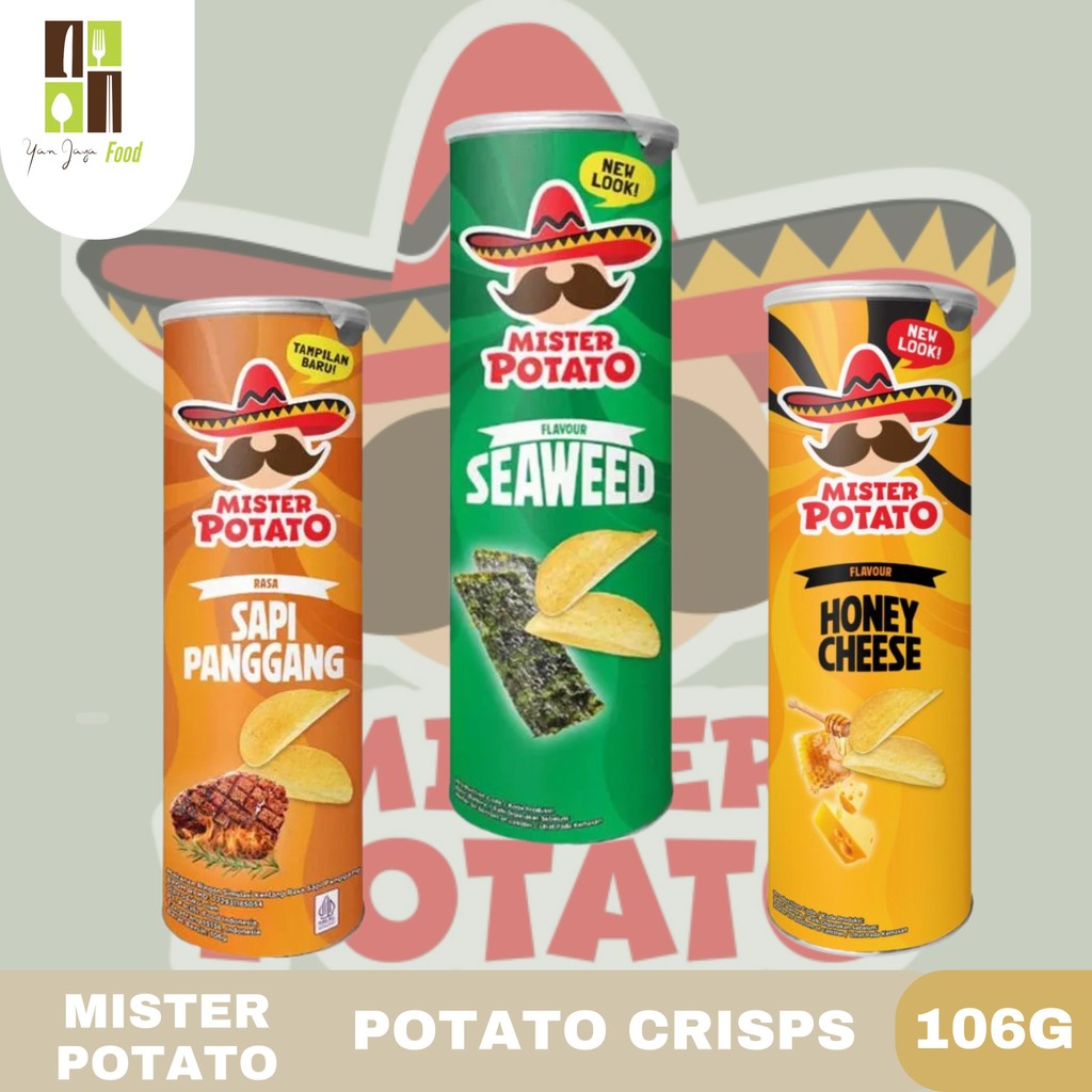 

Mister Potato / Potato Crisps / Keju Madu / Rumput Laut / Sapi Panggang / 106GR